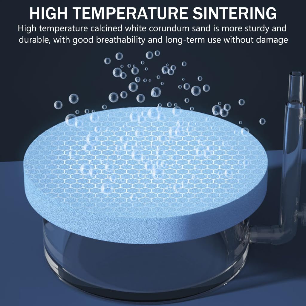 Qpets Fish Tank Bubbler for Oxygen Generator Air Stone Water Bubbler with Adjustable Air Flow Valve Wall Mounted Diffuser Bubbler with Dual Suction Cup (Diameter 8.5cm) Qpets Fish Tank Bubbler for Oxygen Generator Air Stone Water Bubbler with Adjustable Air Flow Valve Wall Mounted Diffuser Bubbler with Dual Suction Cup (Diameter 8.5cm)